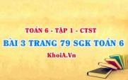 Bài 3 trang 79 SGK Toán 6 Chân trời sáng tạo Tập 1
